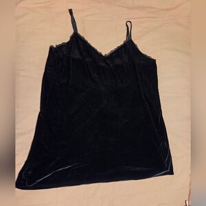 Victoria's Secret Black Velvet Camisole